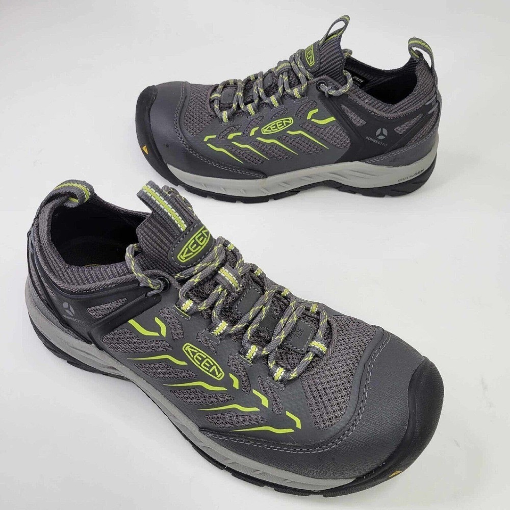 Keen Utility Flint II Sneaker Womens Size 8.5 Gray Composite Toe Lace Up Work